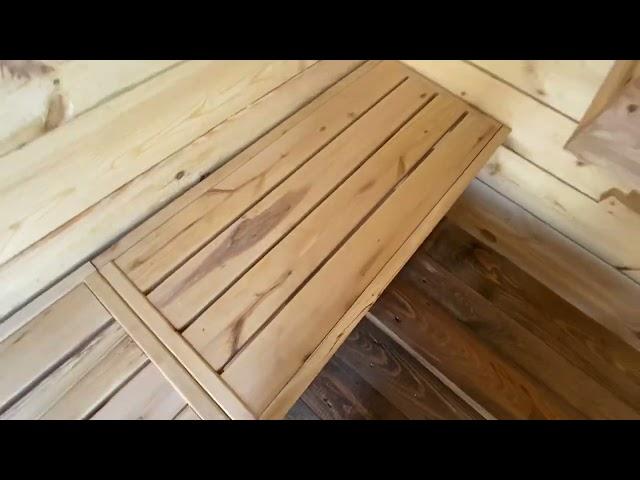 Мобильная баня размер 4х2.2м из сухого бруса.