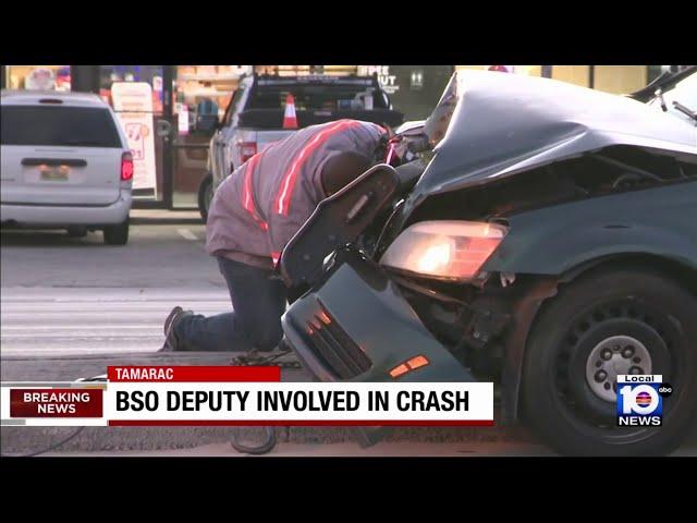 Broward Sheriff's Office deputy crashes in Tamarac