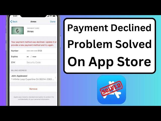 Your Payment Method Was Declined Update it or Provide A New Payment Method and Try Again | Fixed