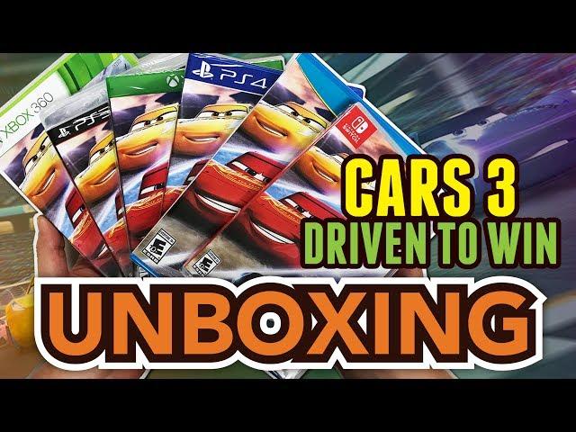 Disney Pixar's Cars 3 Driven to Win (PS4/Xbox One/Switch/Wii U/Xbox 360/PS3) Unboxing !!