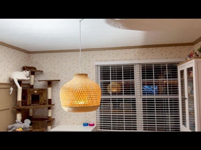 How to Assemble and Install IKEA Misterhult Bamboo Pendant Lamp