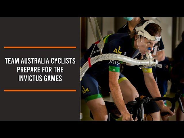 Team Australia cyclists prepare for the Invictus Games