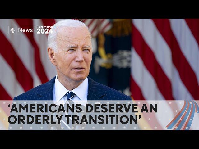 Biden pledges peaceful transition of power to Trump