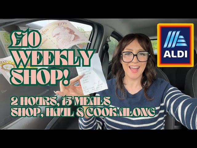 £10 weekly shop for one person at Aldi | 15 meals prepped