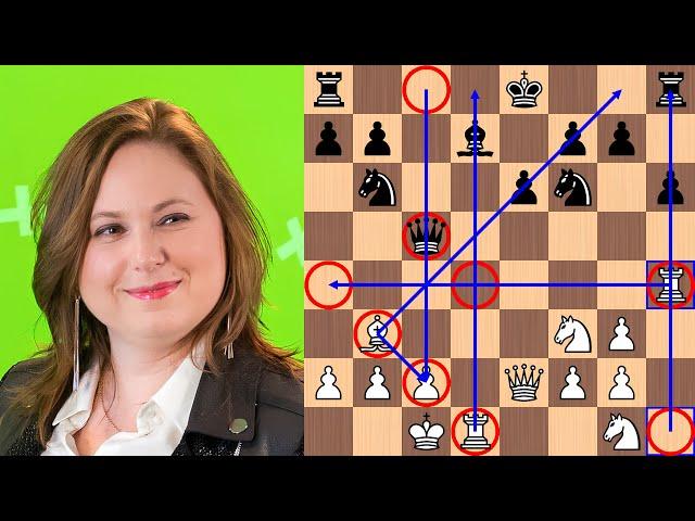 Judit Polgar crushes the Caro-Kann, Karpov variation