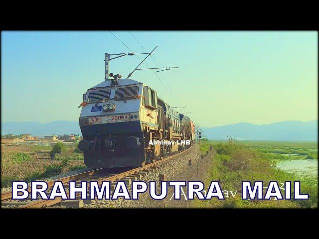 DIESEL: 15657 Brahmaputra Mail (Delhi to KYQ) with SGUJ WDP4 EMD Diesel Locomotive [ROUTE DIVERTED]