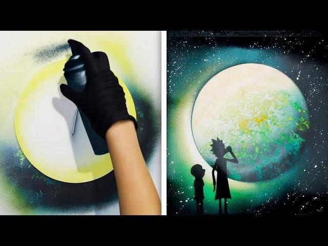 15 BRILLIANT ART IDEAS WITH SPRAY PAINT