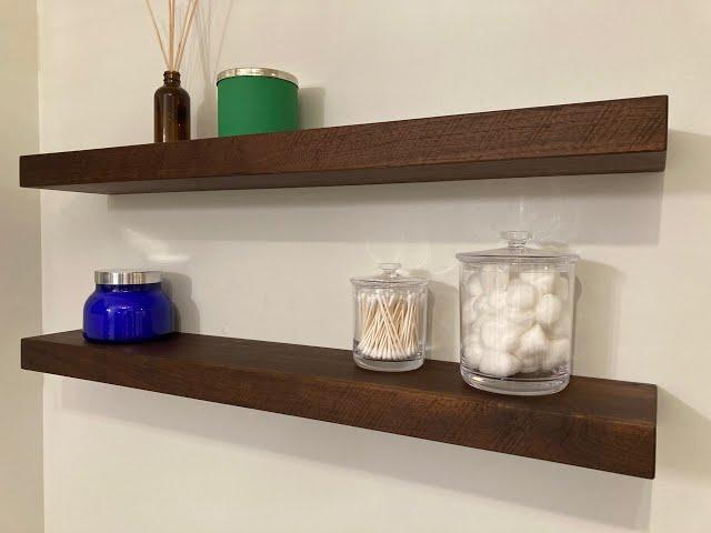 Walnut Barn Wood Floating Shelves