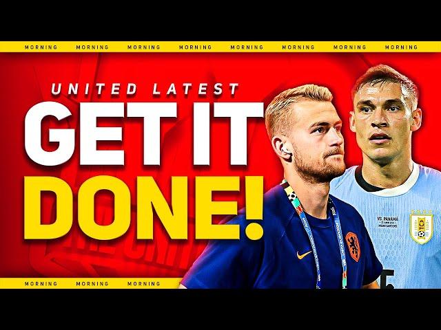 SIGN De Ligt & Ugarte NOW! Ten Hag TRANSFER Message! Man Utd Transfer News