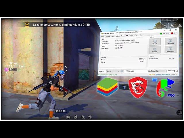 كيف تعمل روت وتغيير الالوان في بلوستاكس msi app (هيد شوت فقط) BEST BlueStacks/MSI Color changer