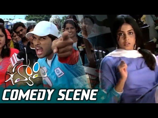 Allu Arjun Hilarious Warning to Genelia  | Happy Movie Comedy Scenes | Geetha Arts