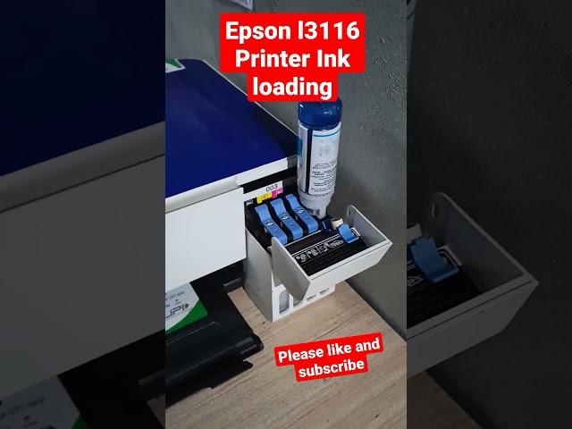 Epson printer ink loading model l3116