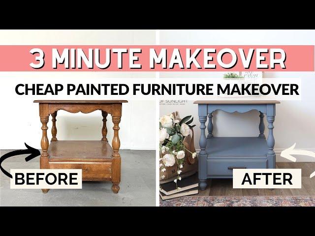 Cheap Painted Furniture Makeover with Waverly Chalk Paint