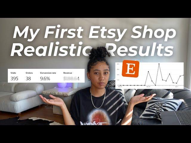 How Much I Made My First Month Selling Digital Products on Etsy | Realistic Results for Beginners