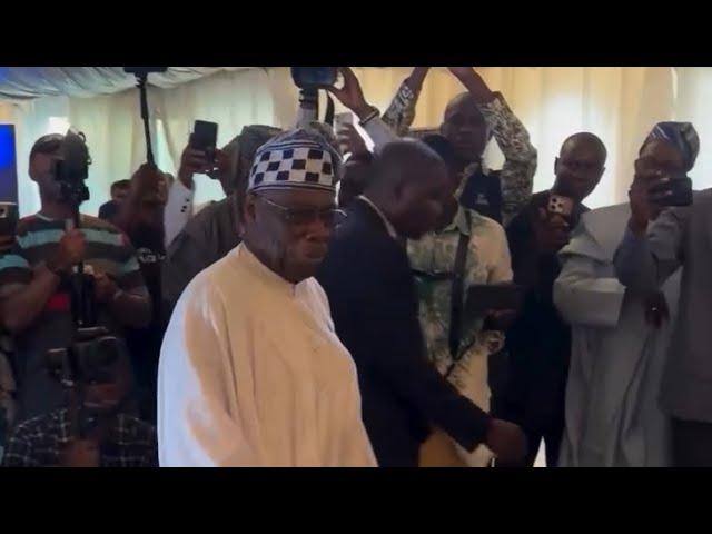 OLUSEGUN OBASANJO SCATTERS DANCE FLOOR AT HIS 88TH BIRTHDAY CELEBRATION IN ABEOKUTA