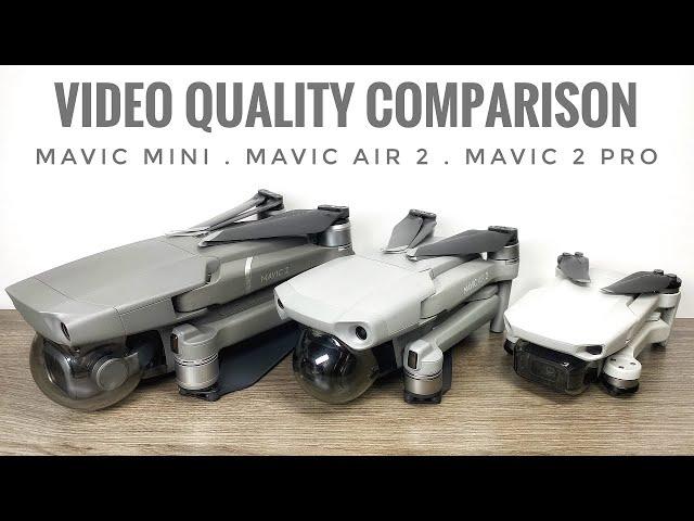 DJI Mavic Air 2 Video Comparison vs Mavic 2 Pro & Mavic Mini