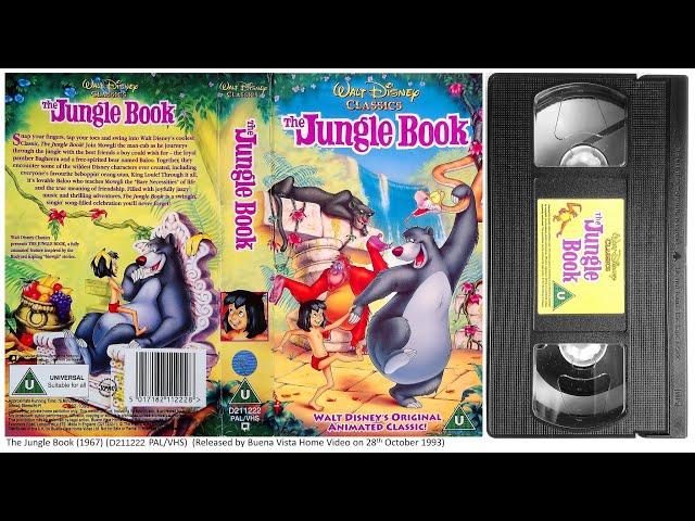 The Jungle Book 1967 film (28th October 1993) UK VHS