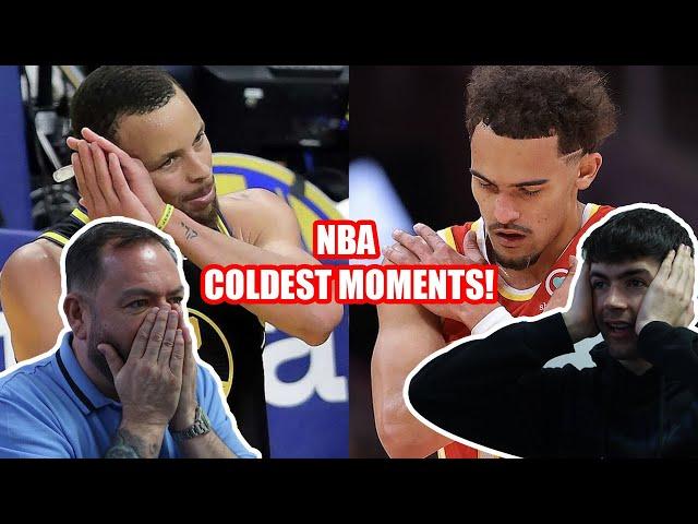 BRITISH FATHER & SON REACT!    NBA COLDEST MOMENTS