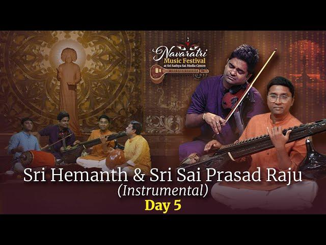 Violin Veena Duo | Instrumental | Hemanth & Sai Prasad Raju | Navaratri Music Festival - 2024| SSSMC