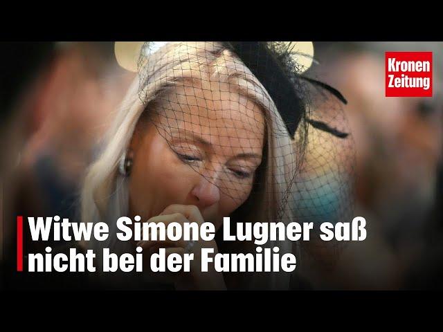 Witwe Simone Lugner saß nicht bei der Familie | krone.tv NEWS