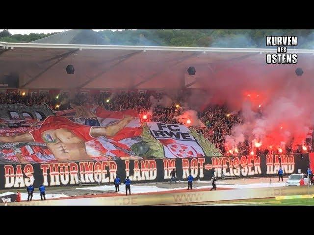 FC Rot-Weiß Erfurt 1:0 FC Carl Zeiss Jena 09.09.2017 | Choreos, Pyroshows & Support