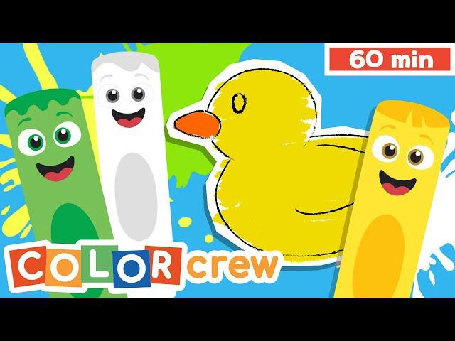 Toddler Learning Video | Color Crew | 1 Hour | @BabyFirst Learn Colors, ABCs, Rhymes & More ​