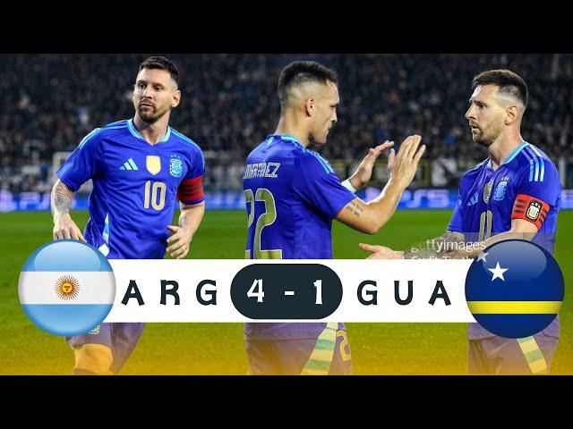 Lionel Messi and Lautaro Martinez Scores Twice Argentina A 4-1 Victory Against Guatemala