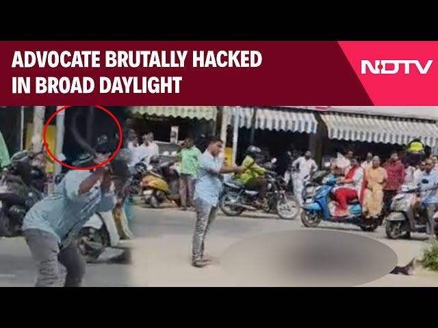 Tamil Nadu News | On Camera, Man Hacks Lawyer With Sickle On Road Outside Tamil Nadu Court