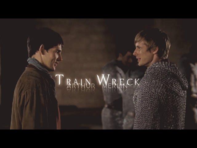 Arthur & Merlin - Train Wreck #fanvidfeed #merlin #merthur