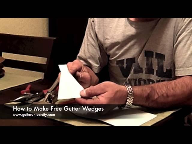 How to Make and Install Gutter Wedges