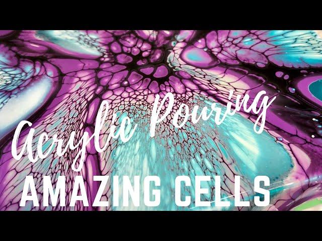 35. Acrylic Pouring Bloom - Amazing Cells