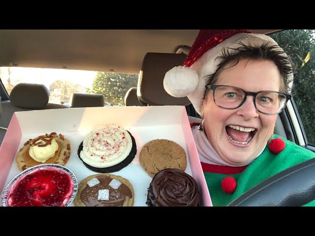 CRUMBL COOKIES HOLIDAY REVIEW! -Carmel Pretzel, Peppermint, Gingersnap, Cheesecake, PB Munch, Cake