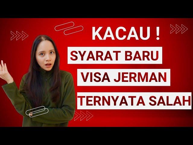 Kesalahan & Error Tentang Persyaratan Visa Nasional Jerman: Klarifikasi & Update