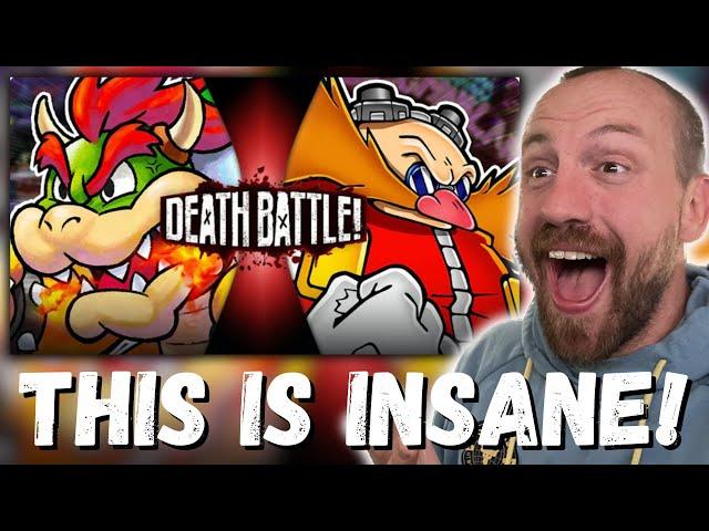 THIS IS INSANE!!! Bowser VS Eggman (Mario VS Sonic) | DEATH BATTLE! REACTION!!!