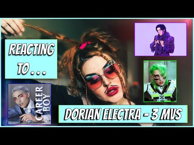 REACTING TO Dorian Electra's MUSIC VIDEOS - Career Boy, Daddy Like and Guyliner!