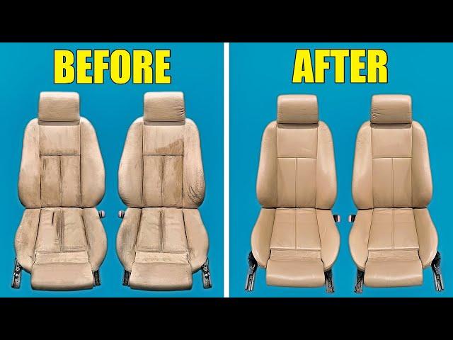 How To Restore Worn Out & Cracked Leather Seats For Under $100! 2 DIY Methods Anyone Can Do At Home!