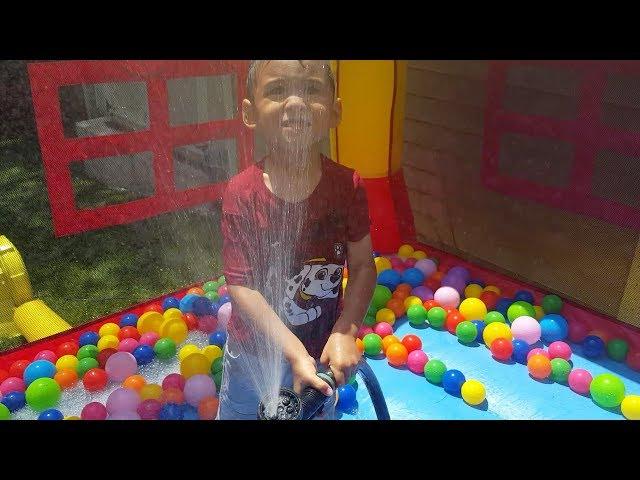 Bounce House - Chores for Kids - Harry Cleaning Bounce Castle