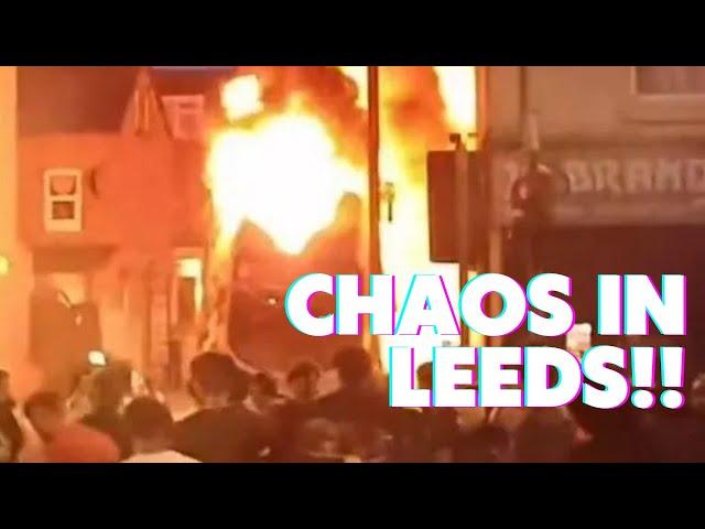 LEEDS RIOTS FIRES & CHAOS RIGHT NOW - Will it spread across UK ?