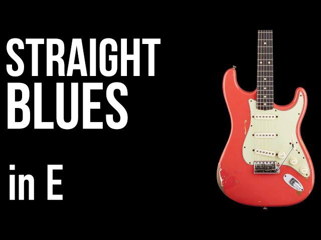 Simple Straight Blues in E - Backing Track