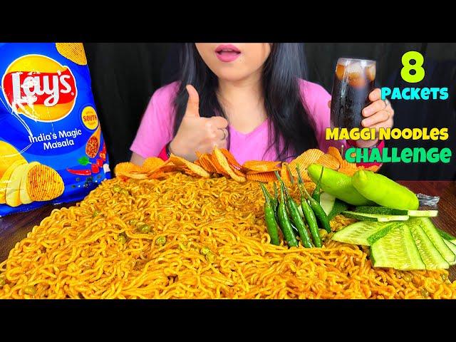 Eating 8 Packets of Maggi Noodles Challenge | Street Food Challenge| Eating Challenge | MUKBANG |