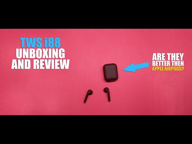 TWS i88 Airpods Unboxing and Review Urdu/Hindi - Apple Airpods vs i88 - Tech Therapy