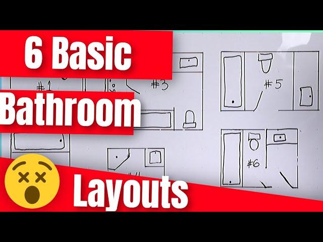 6 Basic Bathroom Layouts - What Works Best & What Doesn't Make Sense