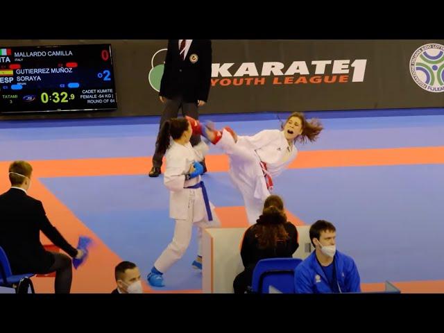 4K. GUTIERREZ MUÑOZ SORAYA (ESP) VS MALLARDO CAMILLA (ITA)   Youth League  WKF - Venice 2021