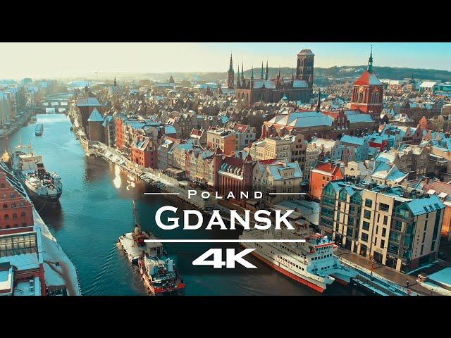 Gdansk, Poland  - by drone [4K]