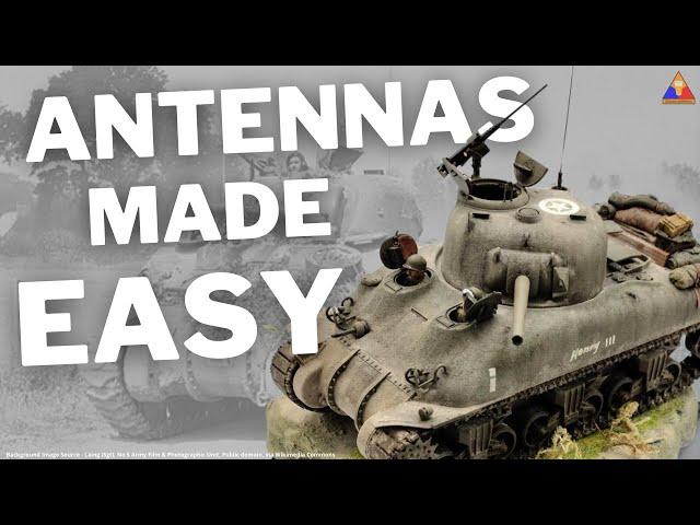 How to Make Antennas for Scale Models | Stretched Sprue Technique