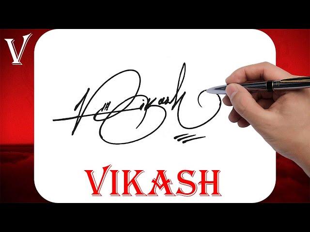 Vikash Name Signature Style | V Signature Style | Signature Style of My Name Vikash