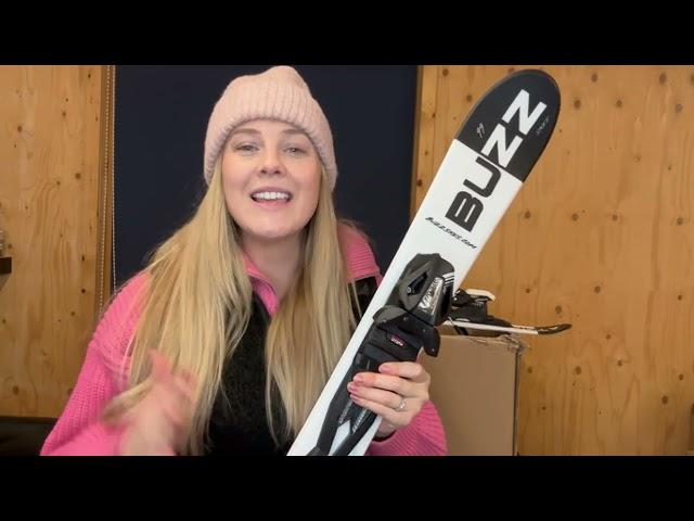 Buzz Atom Noir-Blanc 99cm Ski Blade - Mini Ski - Snowblade