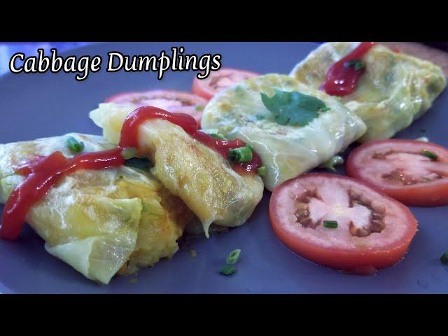 Cabbage Dumplings recipe vegetarian | Cabbage Rolls | Vegan cabbage dumplings | stuffed cabbage roll