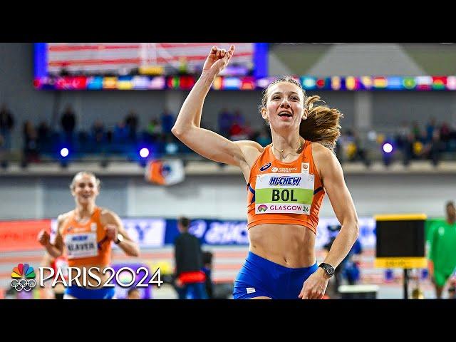 Femke Bol sets new WORLD RECORD in the women's 400m at Indoor Worlds | NBC Sports