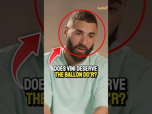 Benzema's opinion on Vinicius winning the Ballon d'Or is creazy!